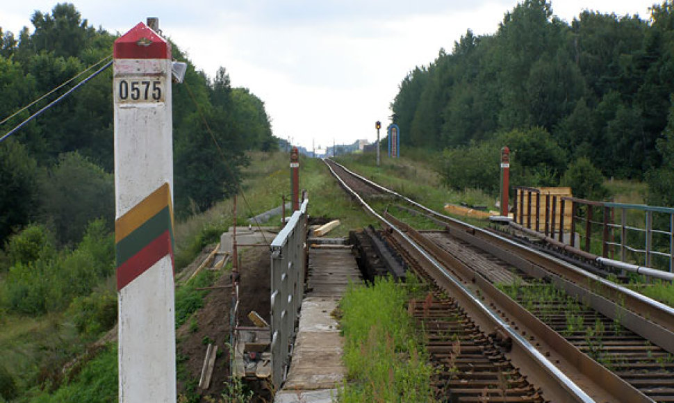 Bėgiai Lietuvos ir Baltarusijos pasienyje