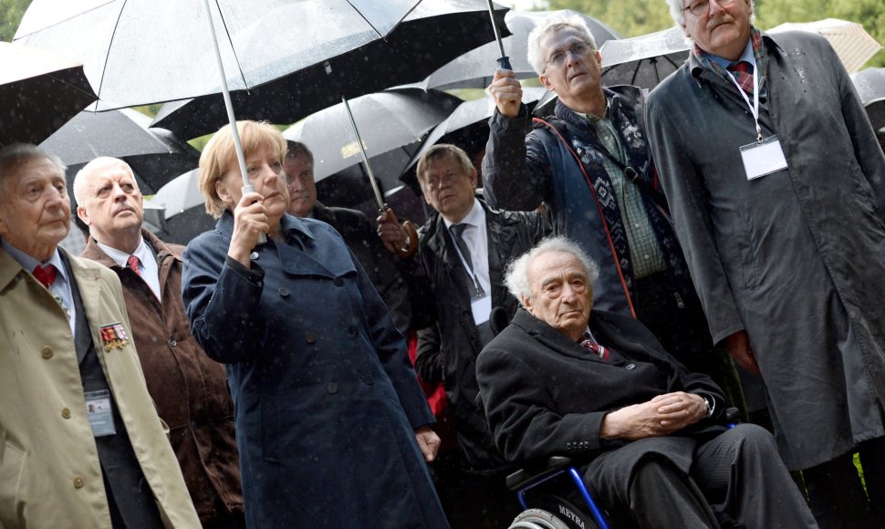 Angela Merkel dalyvavo Dachau išlaisvinimo metinėse