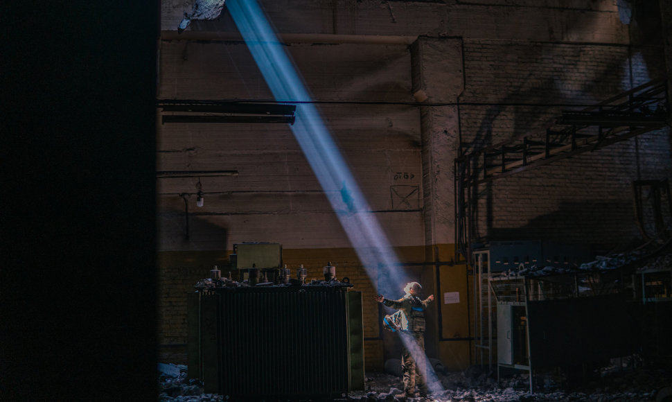 „Azov“ pulko kovotojo nuotraukose užfiksuotos dienos „Azovstal“ gamykloje