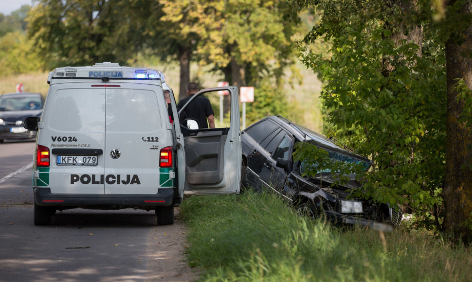 Autoįvykis kelyje Lentvaris - Trakai