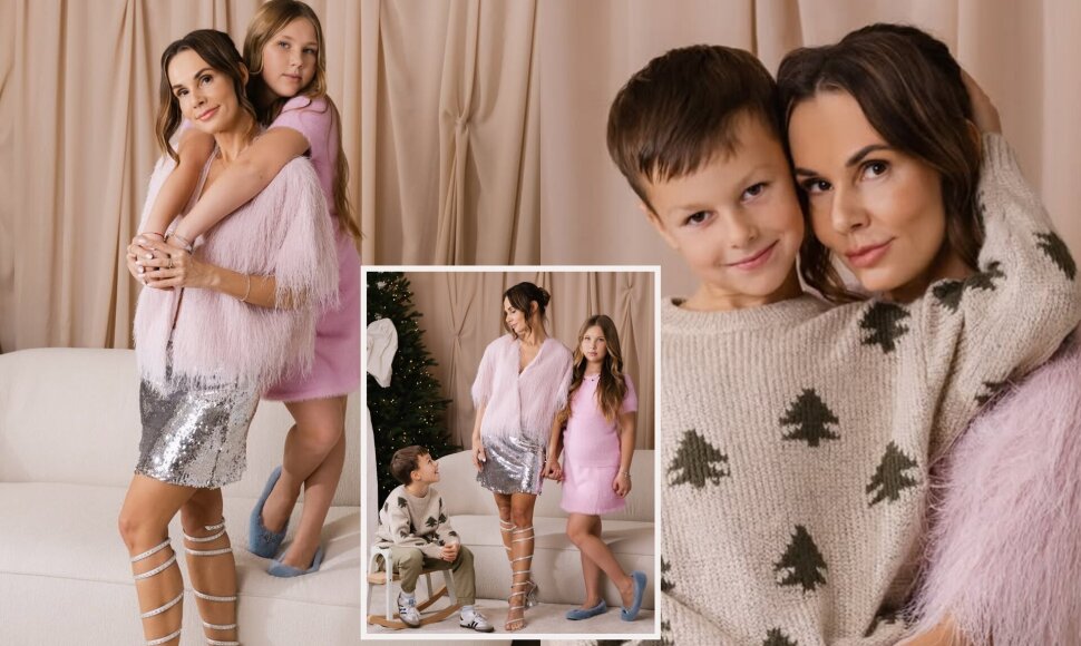 Veronika Montvydienė su vaikais