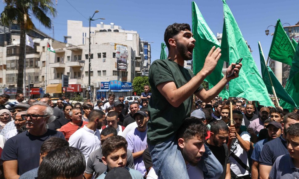 Palestiniečių protestai po Ismailo Haniyeh nužudymo