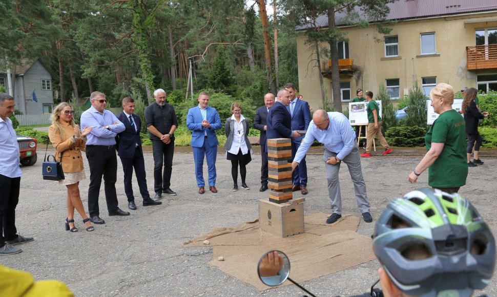 Kačerginės „Šaltinių“ aikštės darbų pradžios pristatymas