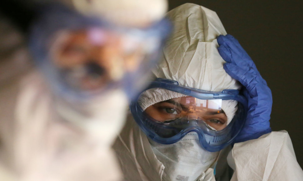 Rusijoje augant užsikrėtusiųjų skaičiui, kova su pandemija nesustoja