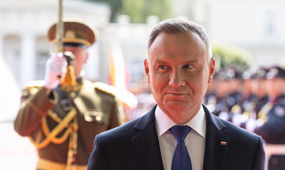 Prezidentas Gitanas Nausėda susitiko su Lenkijos vadovu Andrzejumi Duda