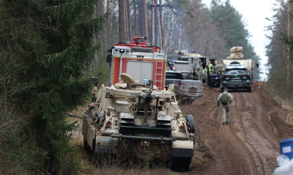 Pabradėje dingusių keturių JAV karių gelbėjimo operacija