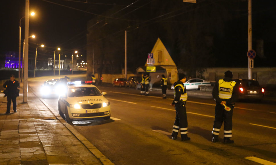 Vilniaus policija vėl išsiruošė į girtų vairuotojų medžioklę