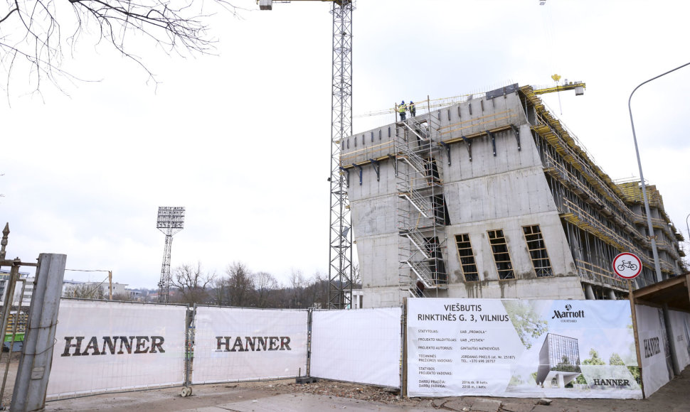 Statybos „Žalgirio“ stadiono vietoje