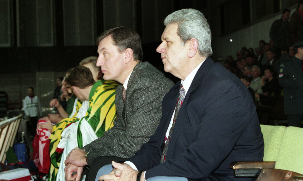 Jonas Kazlauskas ir Vladas Garastas 1996 metais
