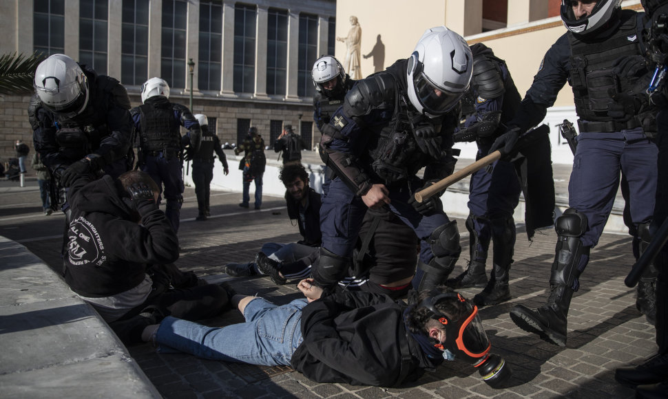 Protestai Graikijoje