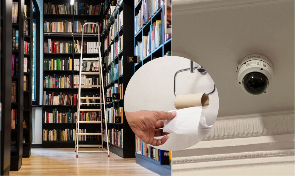 Vagystė i&scaron; bibliotekos tualeto