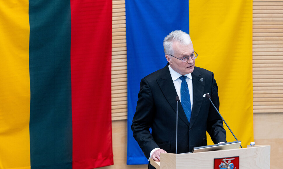 Gitanas Nausėda skaito metinį pranešimą