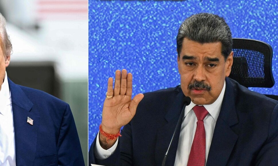 Donaldas Trumpas ir Nicolasas Maduro / AFP