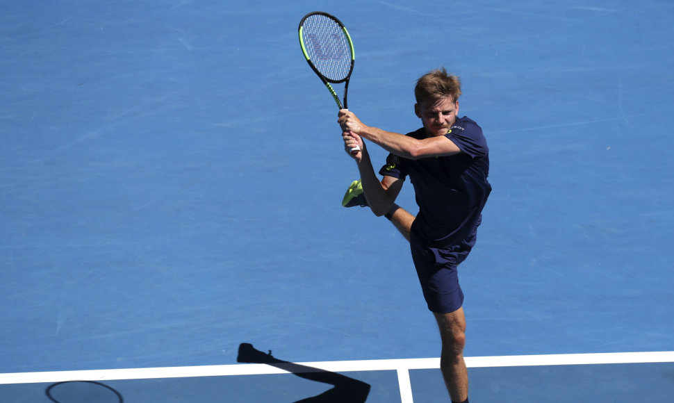 Davidą Goffiną nugalėjęs Grigoras Dimitrovas žengė į „Australian Open“ čempionato pusfinalį