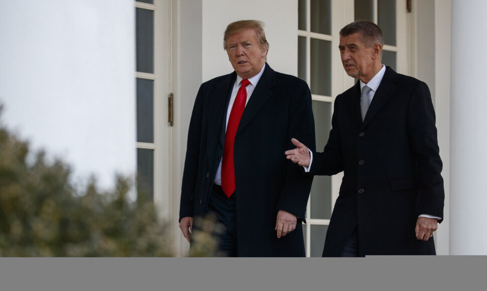 Donaldas Trumpas ir Andrejus Babišas 2019-aisiais / / AP
