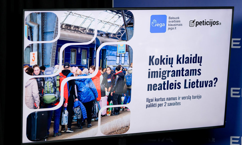 Spaudos konferencija „Kokių klaidų imigrantams neatleis Lietuva?“