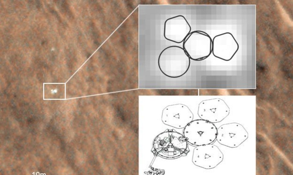 Marso paviršiuje aptiktas „Beagle 2“