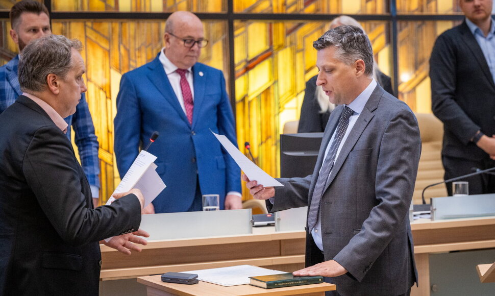 Prisiekė naujasis Kauno miesto tarybos narys dr. Kęstutis Morkūnas