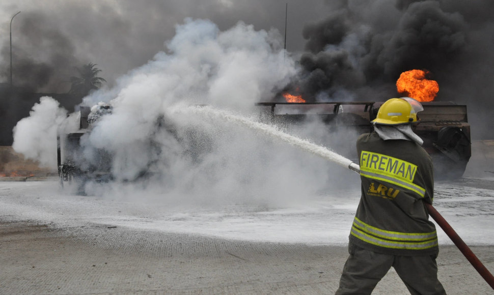 Benzinvežio gaisras Nigerijoje