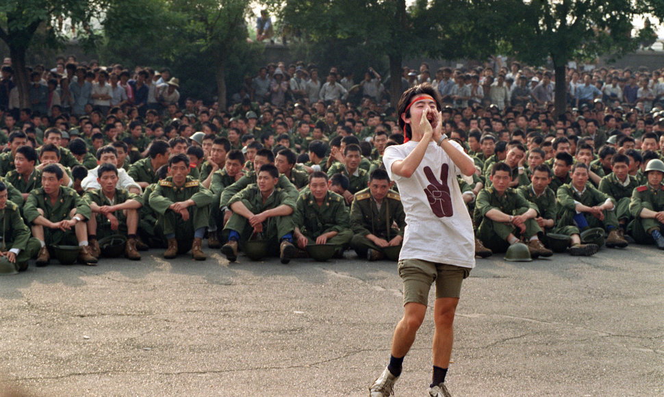 Tiananmenio aikštėje 1989 metais