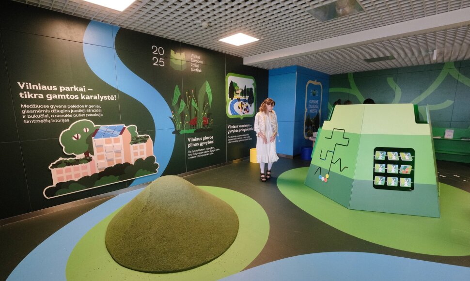 Vilniaus oro uoste atidaryta žaidimų ir pažinimo erdvė kviečia vaikus susipažinti su Europos žaliąja sostine