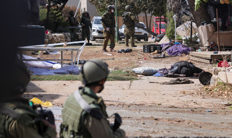 Kibuce Kfar Aza teroristai surengė skerdynes