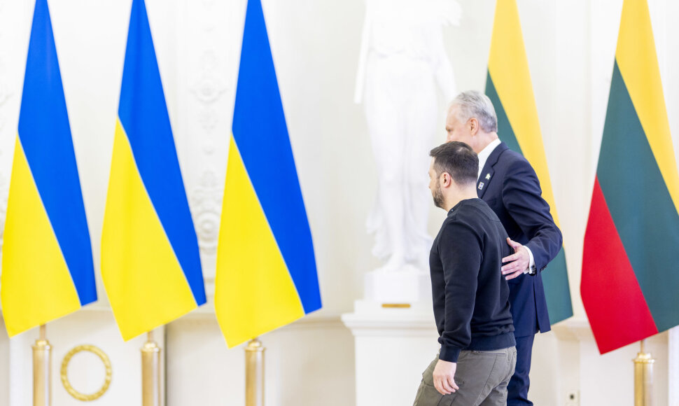 Gitanas Nausėda susitiko su Volodymyru Zelenskiu