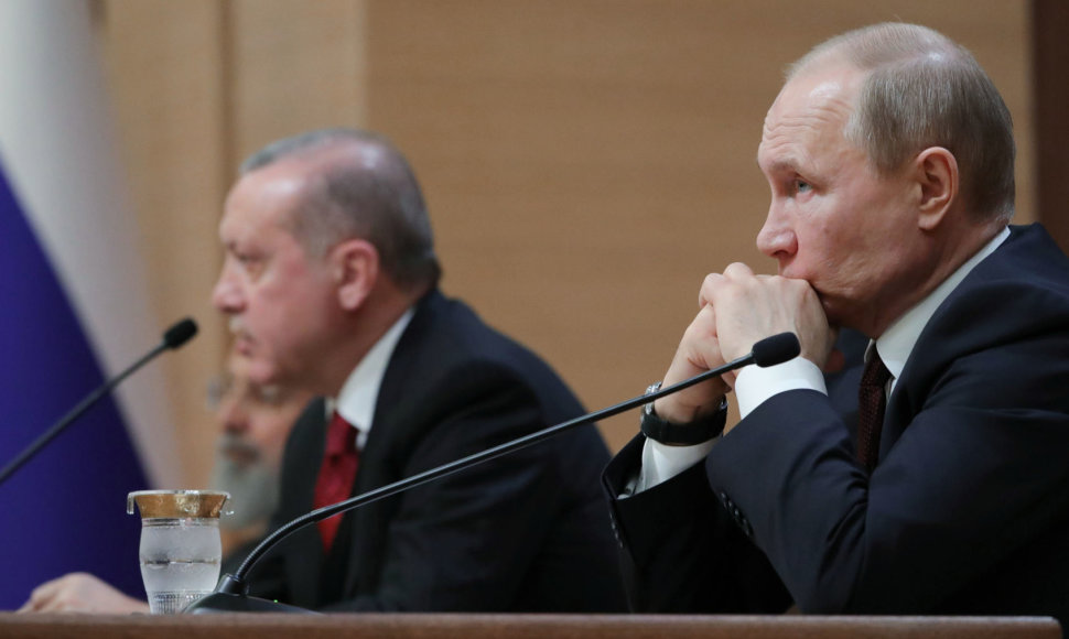 Recepas Tayyipas Erdoganas ir Vladimiras Putinas