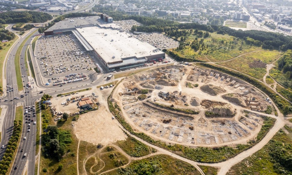 Nacionalinio stadiono statybų ir griovimo eiga