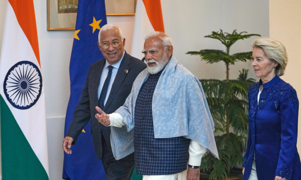 Antonio Costa, Narendra Modi, Ursula von der Leyen