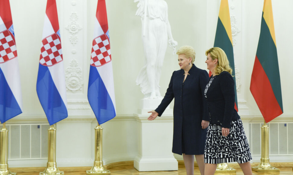 Lietuvos ir Kroatijos prezidenčių Dalios Grybauskaitės ir Kolindos Grabar-Kitarovič susitikimas