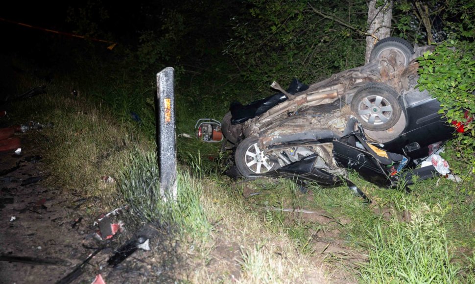 Tragiška pasibaigusi avarija Vilniaus rajone
