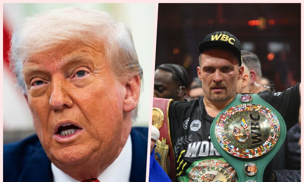 Oleksandras Usykas kviečia Donaldą Trumpą į Kyjivą