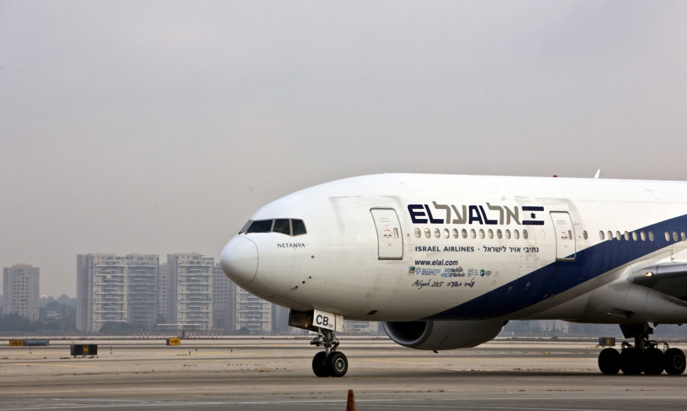 „El Al“ avialinijų lėktuvas Ben Guriono tarptautiniame oro uoste