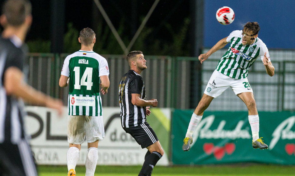 Vilniaus „Žalgiris“ sužaidė 0:0 Slovėnijoje. Nemanja Ljubisavljevičius.