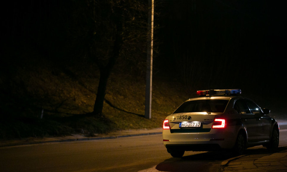 Naktinis kelių policijos reidas Vilniuje