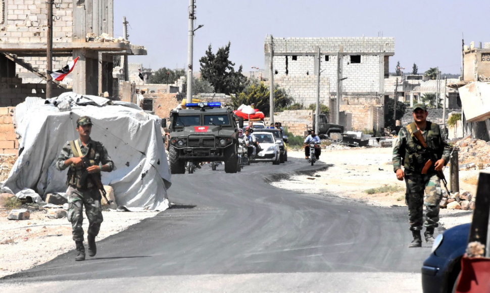 Sirijos ir Rusijos kariai Idlibo provincijoje