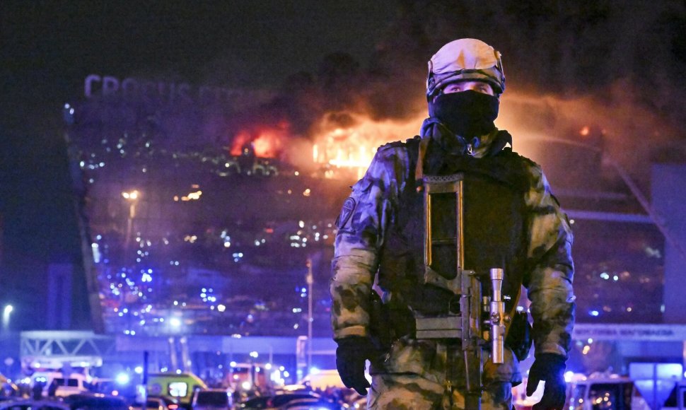 Teroro išpuolis Maskvoje / Dmitry Serebryakov / AP