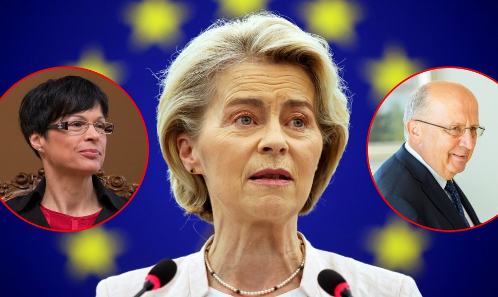 Marta Kos, Ursula von der Leyen ir Andrius Kubilius