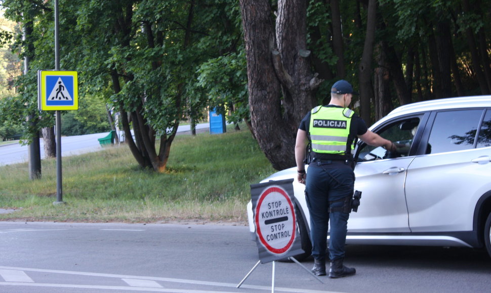 Kauno policijos patikros po šventinio Joninių savaitgalio