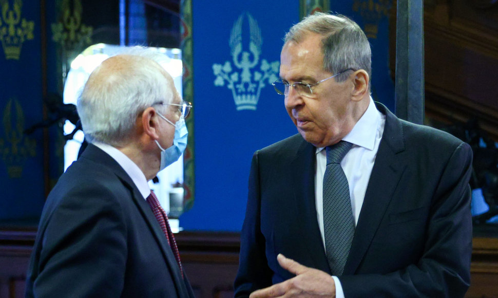  Sergejaus Lavrovo ir Josepo Borrellio susitikimas Maskvoje