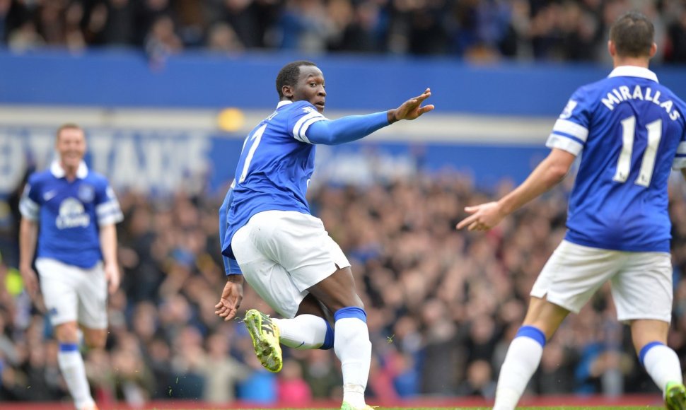 „Everton“ sugebėjo be vargo įveikti „Arsenal“ – vieną įvartį pelnė Romelas Lukaku