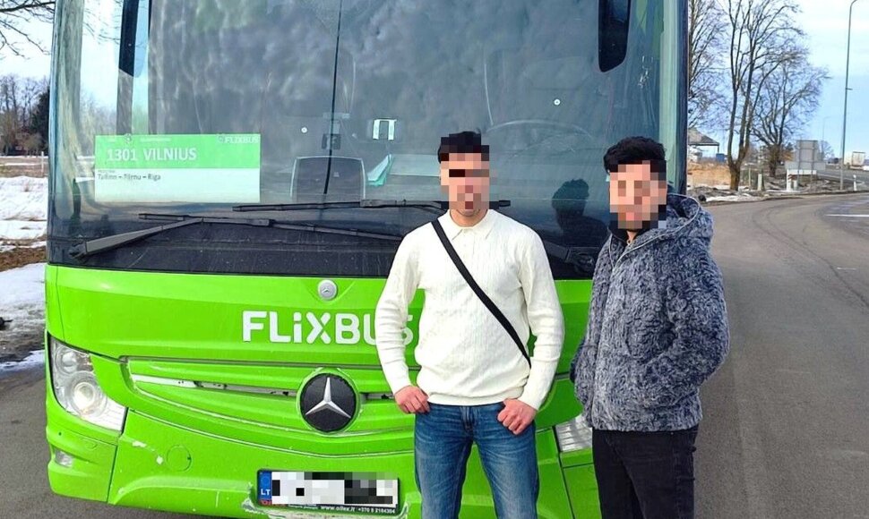Sulaikyti neteisėti migrantai