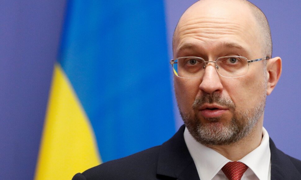 Ukrainos ministras pirmininkas Denysas Šmyhalis / VALENTYN OGIRENKO / REUTERS