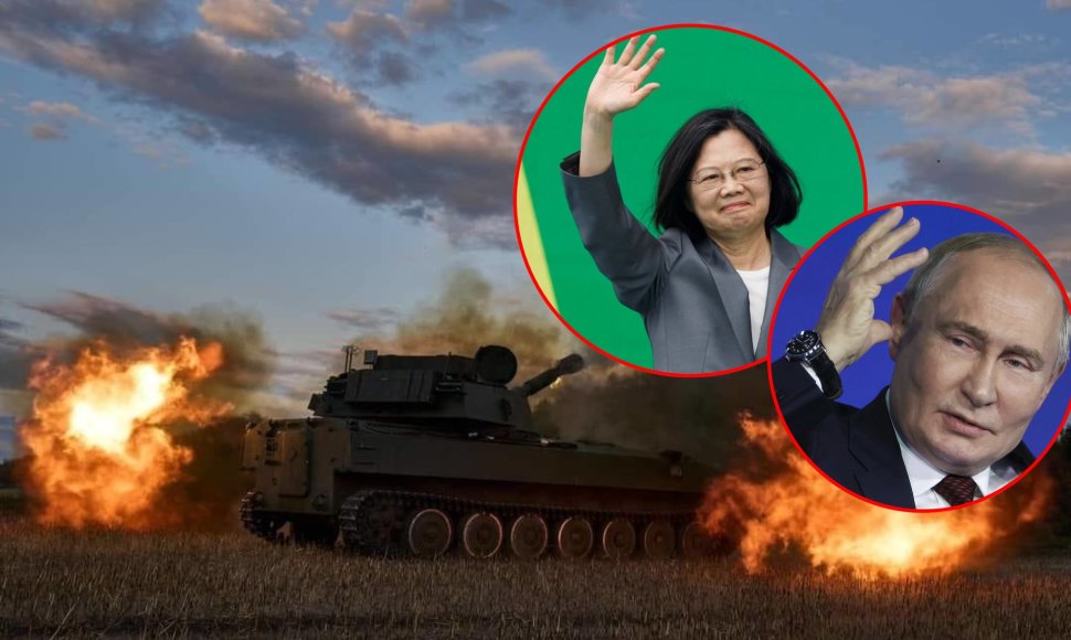 Tsai Ing-wen ir Vladimiras Putinas