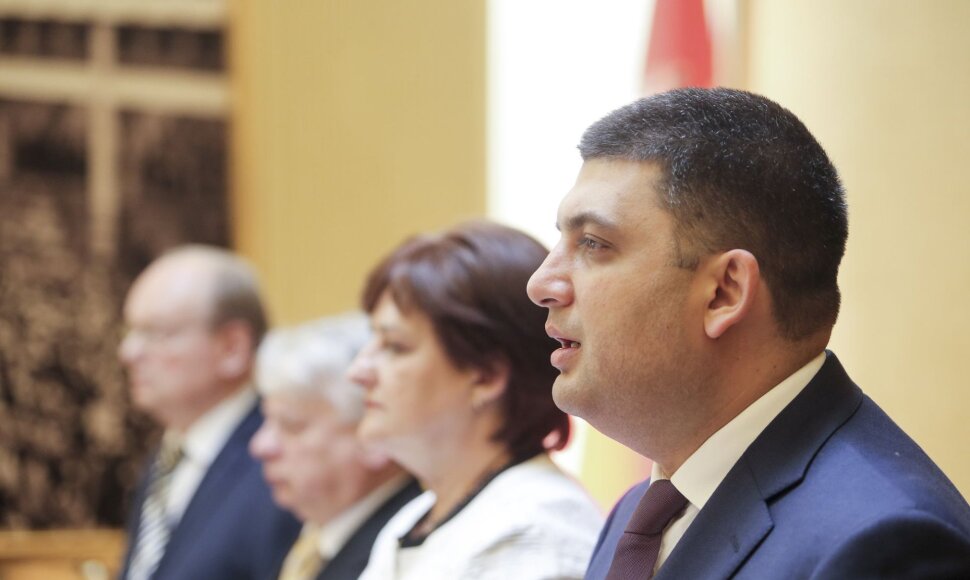 Ukrainos Auk&scaron;čiausiosios Rados pirmininkas Volodymyras Groismanas