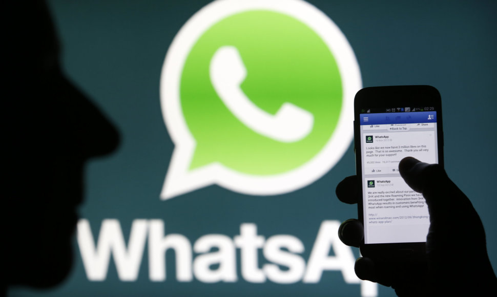 „WhatsApp“ žinutes savo artimiesiems rašo kas septintas pasaulio gyventojas