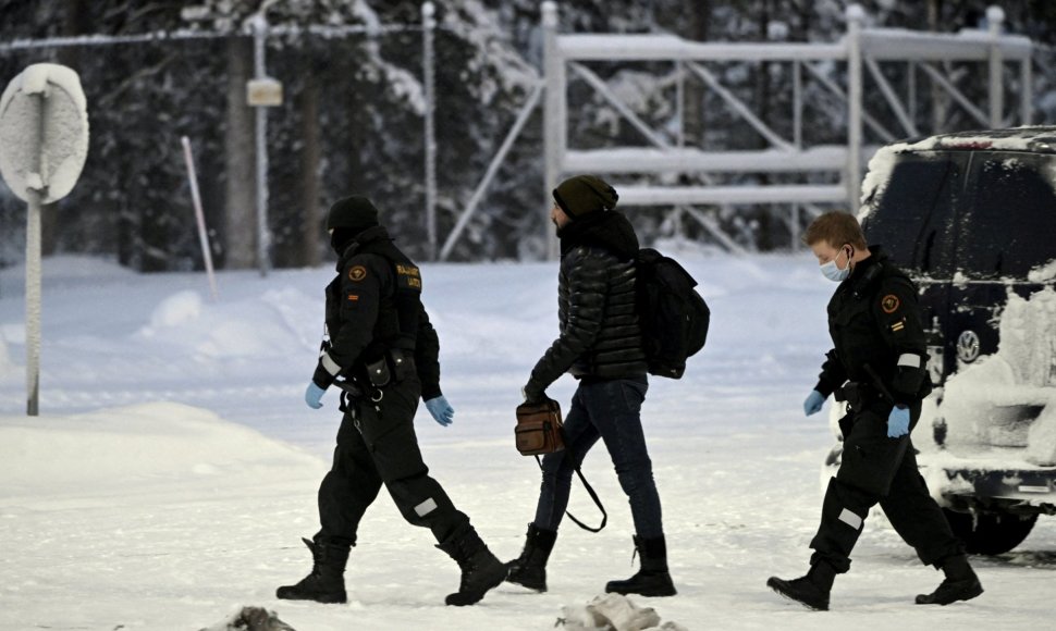 Migrantas Suomijos pasienyje