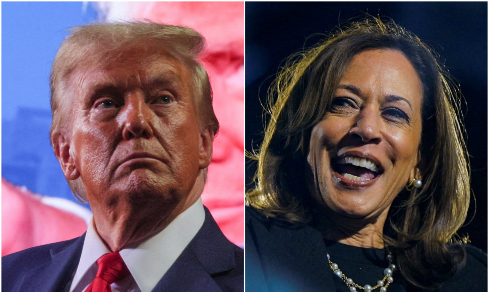 Donaldas Trumpas ir Kamala Harris