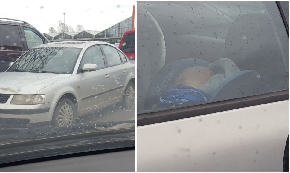 Mašinoje prie Kauno „Senukų“ paliktas kūdikis